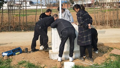 仁铭智能 刷卡浇地控制 水电双计网络上传射频卡灌溉控制电箱